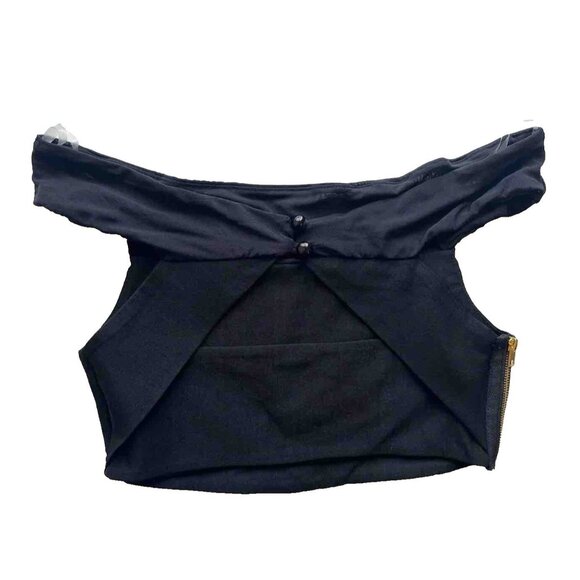 Nasty Gal Lux LA Mesh Cutout Off Shoulder Top M - Picture 6 of 13